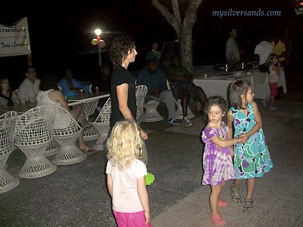 children at welcome party at silver sands villas jamaica