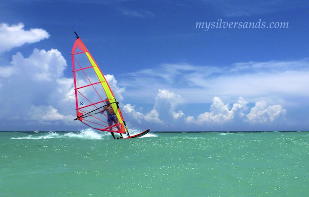 windsurfing at silver sands villas jamaica